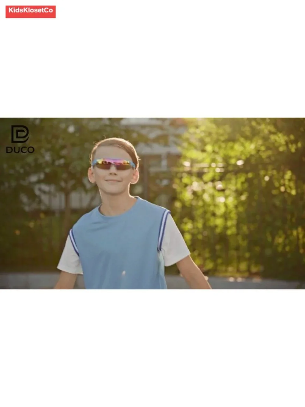 Kids Polarized Sports Sunglasses UV400 Protection TR90 Frame